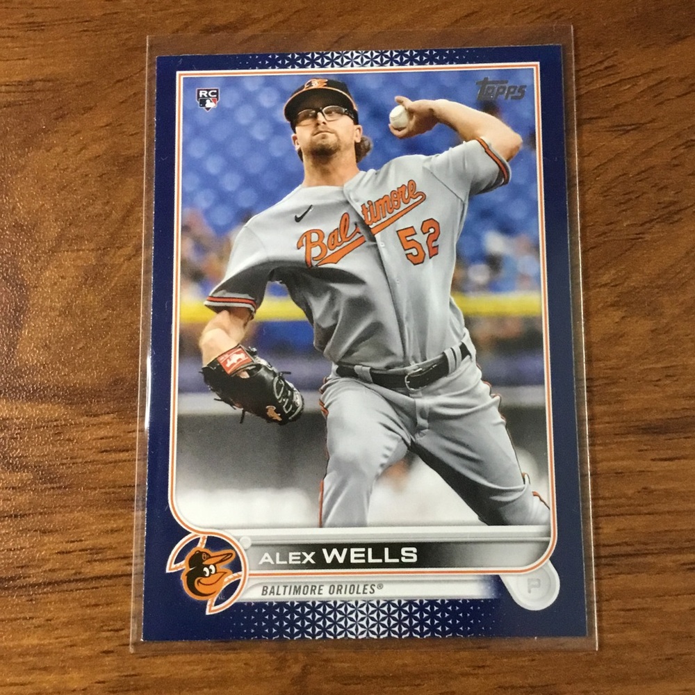 MLB Alex Wells RC ROYAL BLUE Topps